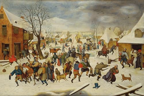 Tableau Massacre des Innocents Pieter Brueghel affiche art sur toile 60x90cm