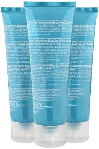 Crack Hair Fix Styling Creme - Multi-Tasking, Anti-Frizz, Leave-In Styling Aid With Protection From Humidity, Chlorine, Heat Treatments & Sun ( 2.5 Oz / 75 Milliliter - Pack Of Three) #TOP1