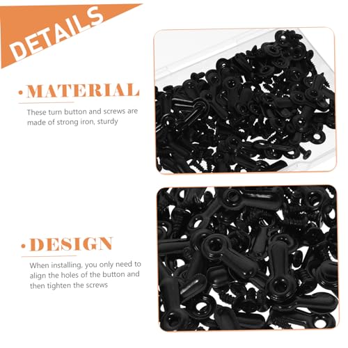 Image of Hohopeti 1set Photo Frame Backing Clips Screws of Turn Button Fasteners for Easy Picture Hanging and Art Display Sturdy and Frame Accessories