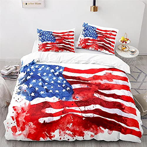USA Flag Parure De Lit 2 Personnes Cover