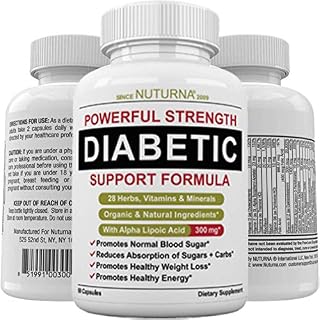 Diabetic Support Formula - 28 Vitamins Minerals Herbs with 300 mg Alpha Lipoic