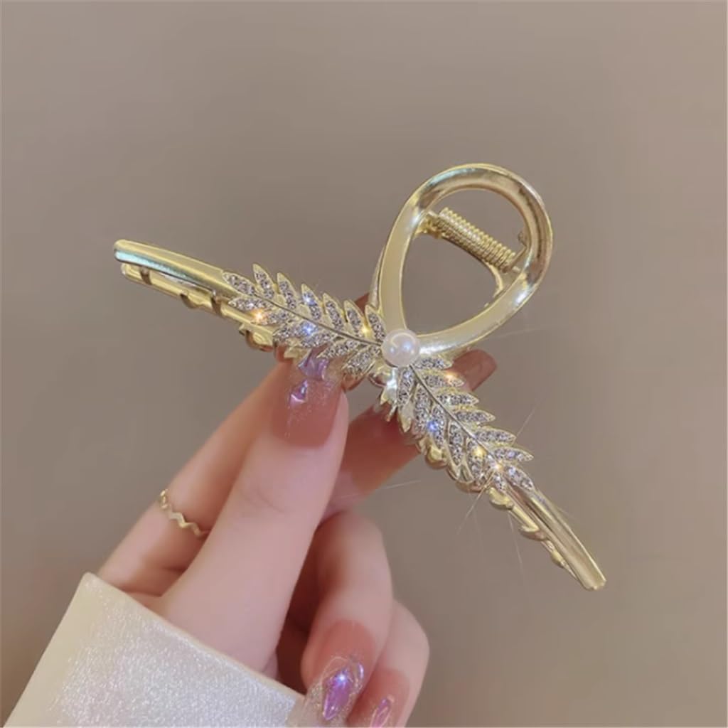 Wheat Fringe Grab Clip Women's Large Hair Clip Back of Fairy Beauty Shark Clip Headwear