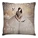 GIVBRO Funda de cojín con estampado de princesa, funda de cojín decorativa para sala de estar, dormitorio, oficina en casa (#B)