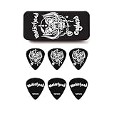 motorhead iron fist metallum Marca mundialmente famosa JIM DUNLOP Púas Motörhead Warpig, Caja en Metal de 6, medium, Negro