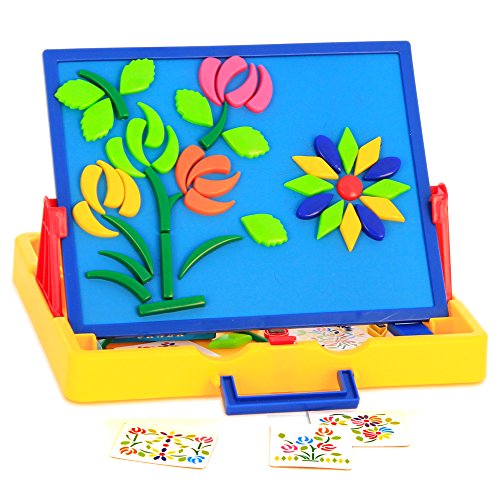 Wishland Magnetic Board Tabletop Learning Easeltoys/Magnetic Chalk Dry Erase Board Toddler Toys (2 Functions)