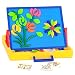 Wishland Magnetic Board Tabletop Learning Easeltoys/Magnetic Chalk Dry Erase Board Toddler Toys (2 Functions)