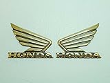 honda aufkleber helm 2er Set Kennzeichen - Flacher Rücken - 90x73mm