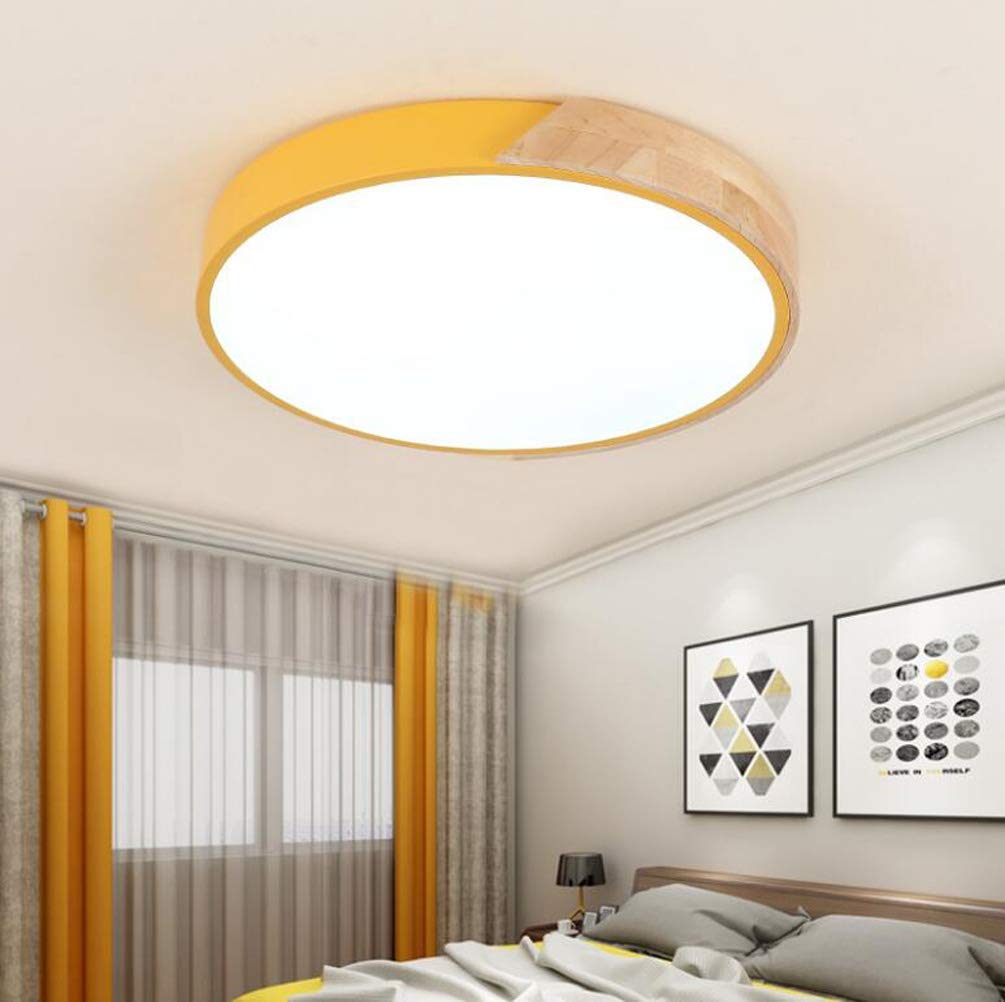 Plafonnier LED en bois basse consommation pour une lumière cosy