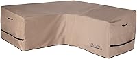 Vista 9 de ULTCOVER Funda impermeable para sofá de patio en forma de L, orientada a la izquierda, para muebles modulares de 6 plazas, 85 pulgadas de ancho