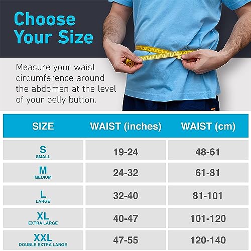Back Brace For Lower Back Pain Women - Back Support For Men, Back Support Belt For Women, Back Brace For Men Lower Back Pain Relief, Back Brace For Work, Medical-Grade Lumbar Support Brace, Blue, L #TOP2