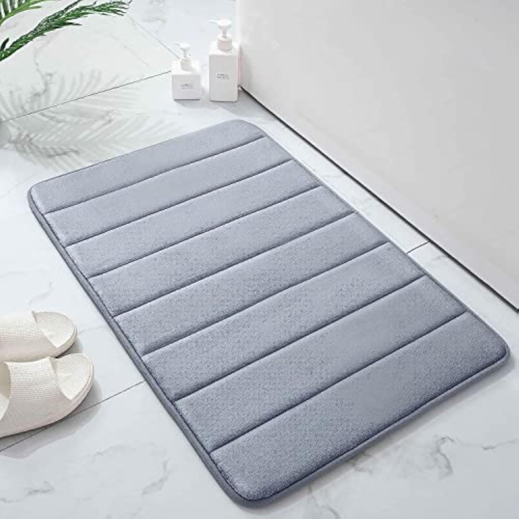 Rectangular Anti-Slip Memory Foam Bath Mat Rug