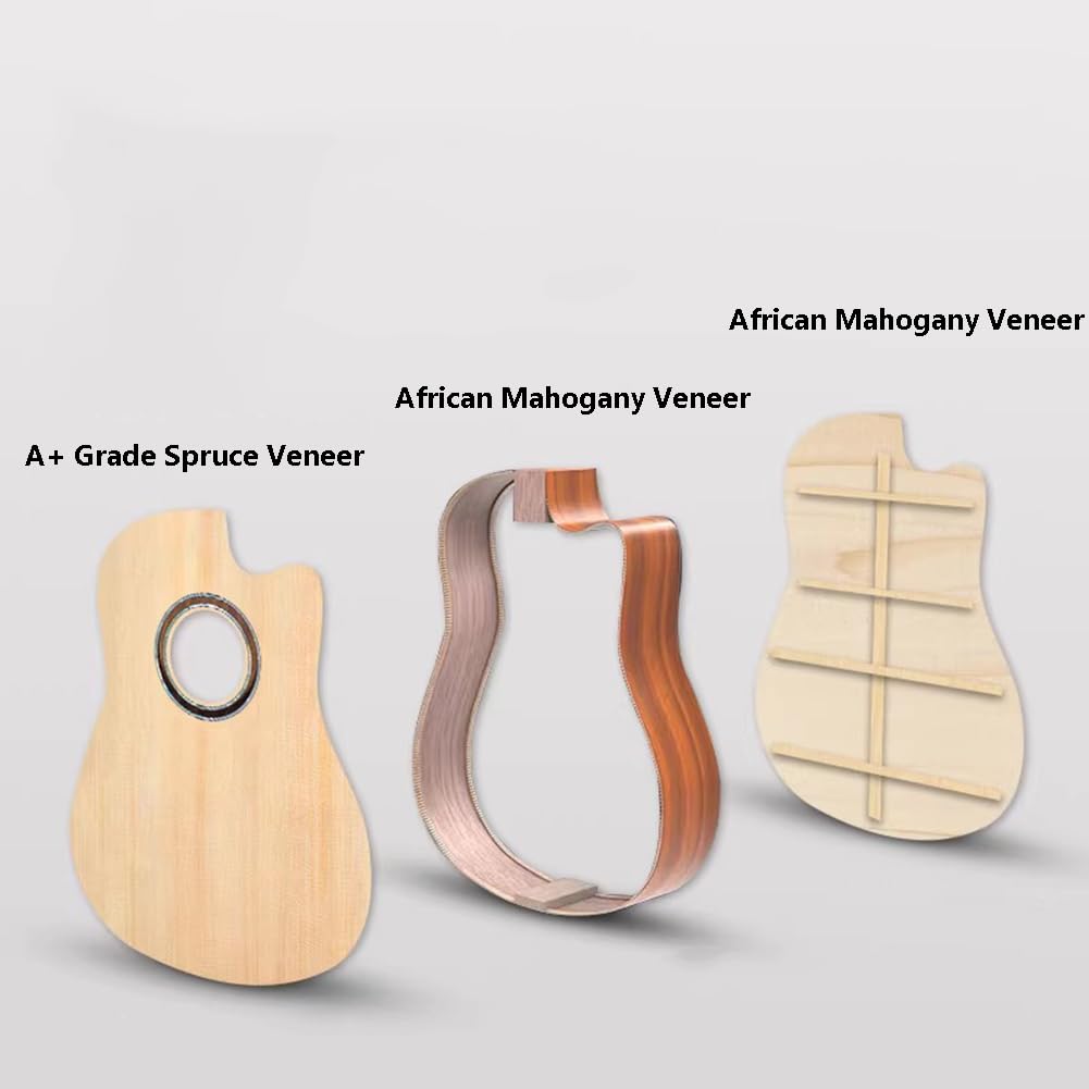 Akustikgitarren-Bundle für Anfänger, 104 cm, volle Größe, mit Gigbag, Gurt, Stimmgerät, Saiten, Plektren, Kapodaster, Ständer, Starter-Kit für Erwachsene Lernende
