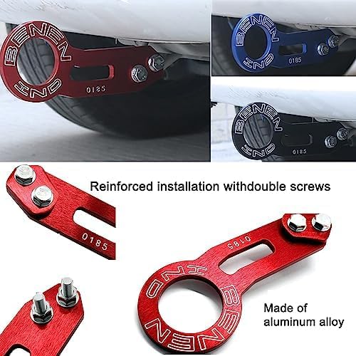 Miniatura 8 de Gancho de remolque trasero para parachoques Gancho de pivote Abrazaderas de pivote Receptor Gancho Liberación rápida Correa de remolque para