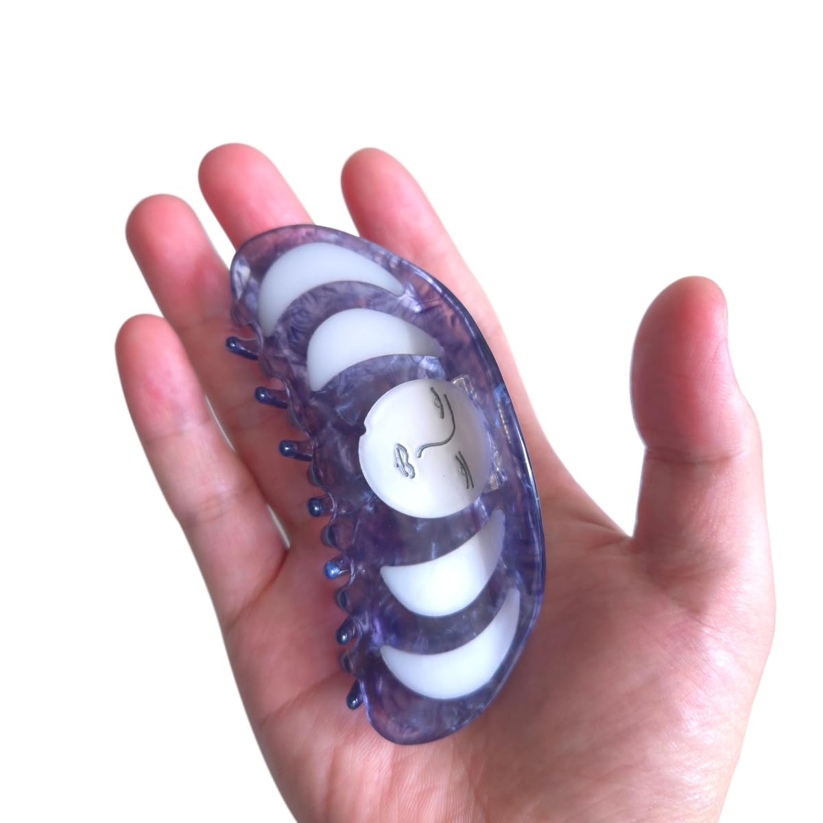 Novelty Boho Moon Hair Clip,Acetate Claw Clips,Big Hair Clips for Women,Funny Hair Clips for Girl - Image 7