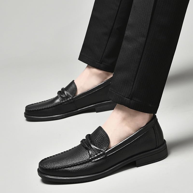 Slip-On Mens Dress Shoes Business Oxfords Formal Loafers Office Non Slip Flats Men On Leather Shoe3