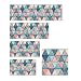 MEGADECOR Cabecero Cama PVC Decorativo Económico Diseño Geométrico de Triángulos Estampados Varias...