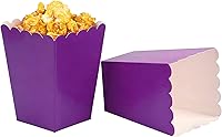 Vista 5 de We Moment Caja de papel kraft para palomitas de maíz, contenedor de cartón para palomitas de maíz, para fiestas, paquete de 36