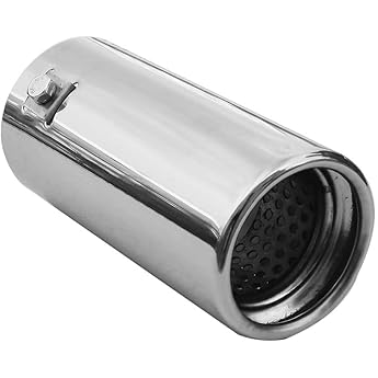 AutoHobby Universal Exhaust Trim Tailpipe Trim Sport Stainless Steel Round up to 57 mm Chrome