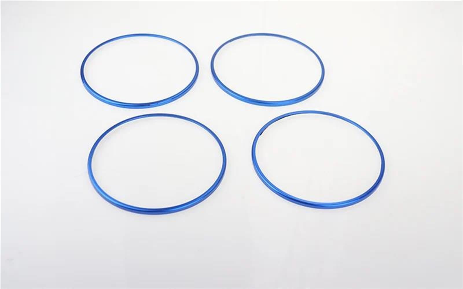 Qibbei Blu Car Audio Speaker Door Loudspeaker Trim Cover Sticker For Benz C Glc Class X253 W205 2015-2018 Stickers(Blu)