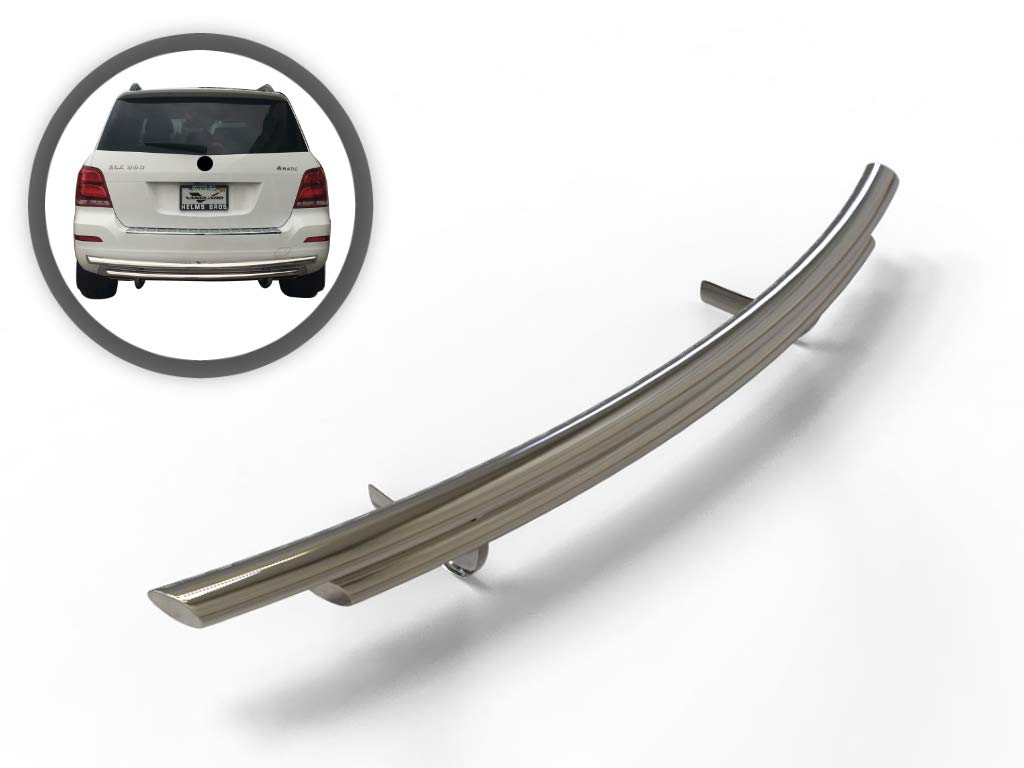 VANGUARD VGRBG-1031-0372SS Stainless Steel Double Layer Rear Bumper Guard | Compatible with 10-13 Mercedes-Benz GLK350