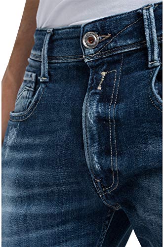 REPLAY Anbass Jeans, Blu Medio 706, 28W / 30L Uomo...