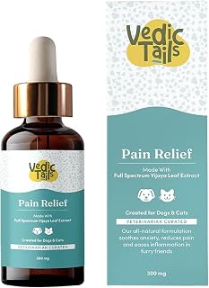 Hemp Oil for Dogs Cats | Organic Vijaya Leaf Extracts for Anxiety, Arthritis Pain and Skin Rashes | 30ml