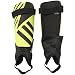 adidas Performance Ghost Club Shin Guard, Small, Solar Yellow/Black