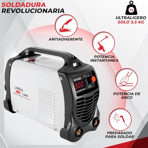 Miniatura 5 de Linea Soldador Inverter Profesional 300a, Maquina De Soldar Electrodo, Con Guantes De Soldar, Soldador Electrodo, Grupo De Soldar Igbt, Soldadora Inverter Soldadura Tig, Guantes De Soldar