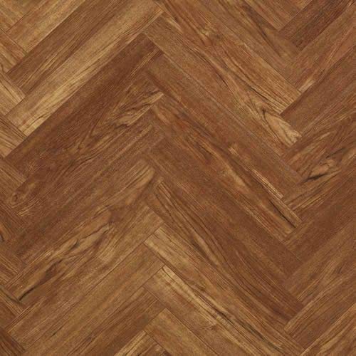 Berry Alloc Chateau Laminate Flooring AC4 - Herringbone Teak Brown | 8mm x 84mm - 1m2 per Pack