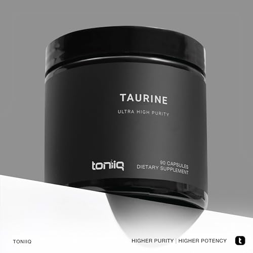 Toniiq 2000mg Taurine Supplement - High Purity Taurine Powder Capsules, 98%+ Pure, Third-Party Lab Tested - Potent, Non-GMO, Gluten-Free, Effective Formula 45 Optimal Servings Per Bottle - Thumbnail 3