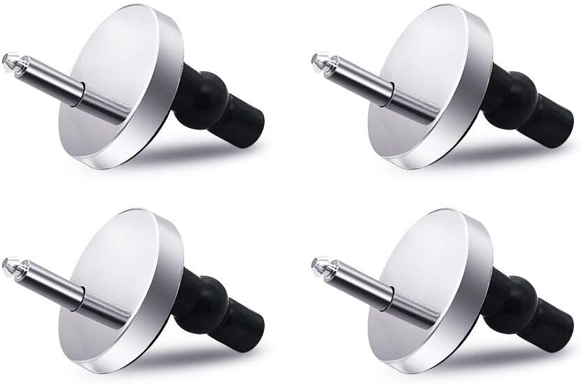 Quick Release Top Hinge Fixings 2pcs Toilet Seat Hinge Fixings Universal Toilet Seat Top Fixing Part Toilet Top Fix Nuts Replacement with 50mm Base