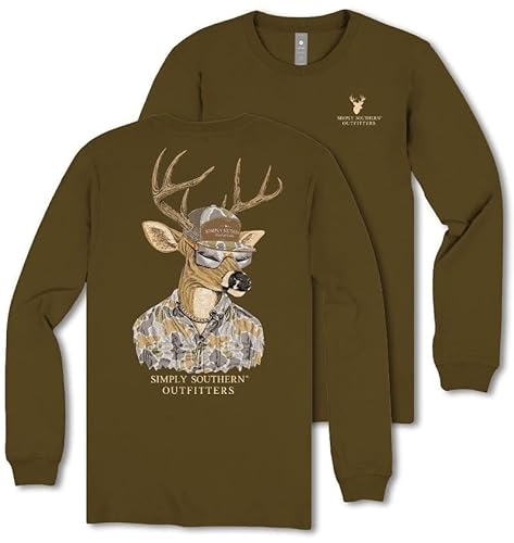 Simply Southern Deer Hunter Camo Adult Long Sleeve
