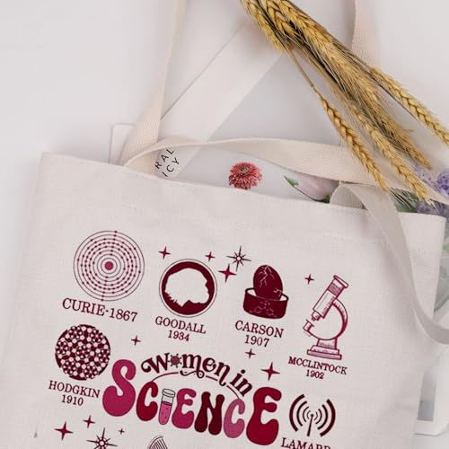 MAOFAED Scientist Tote Bag Science Teacher Gift Leb Tech Gift Biology Teacher Present, Stem Inspiration Quote4