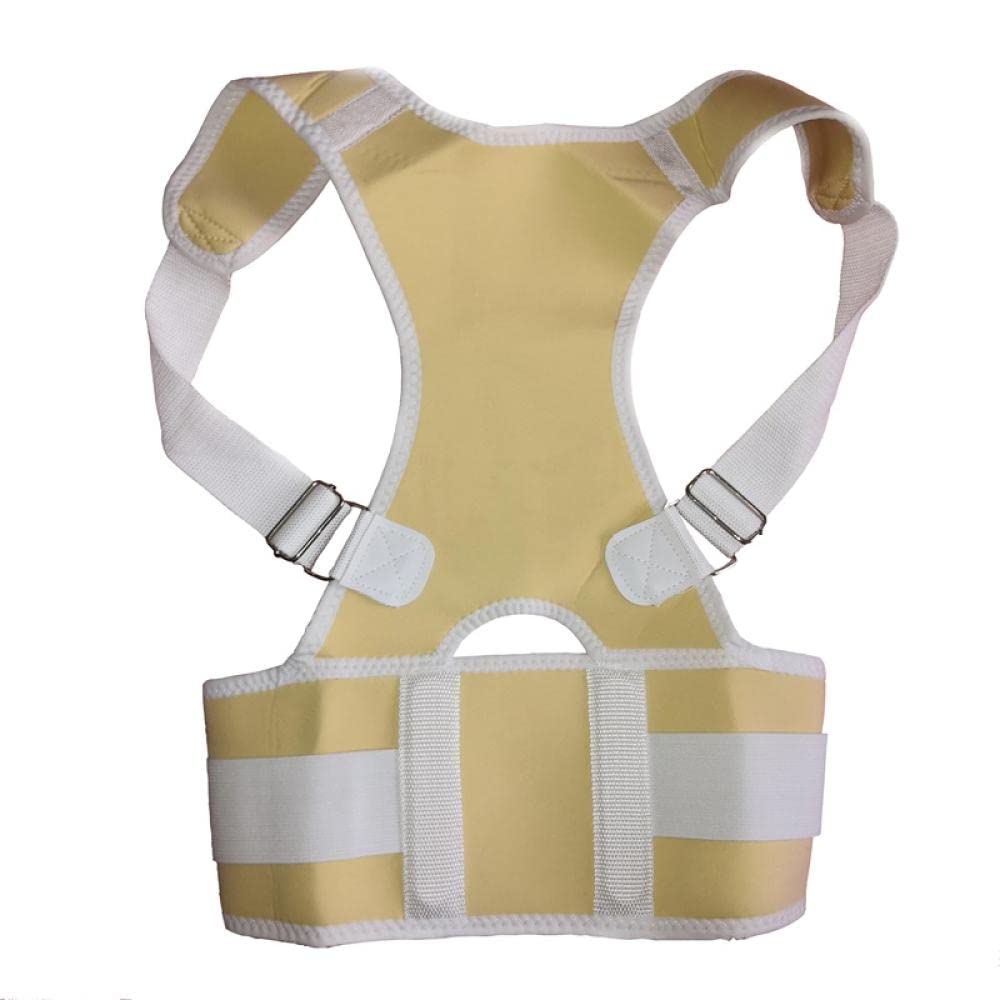 Cinturón de soporte lumbar y corrector de postura Cinturón deportivo para soporte de espalda y alivio del dolor de espalda-nude_l Soporte de espalda Soporte de hombro Cinturón de soporte de espalda