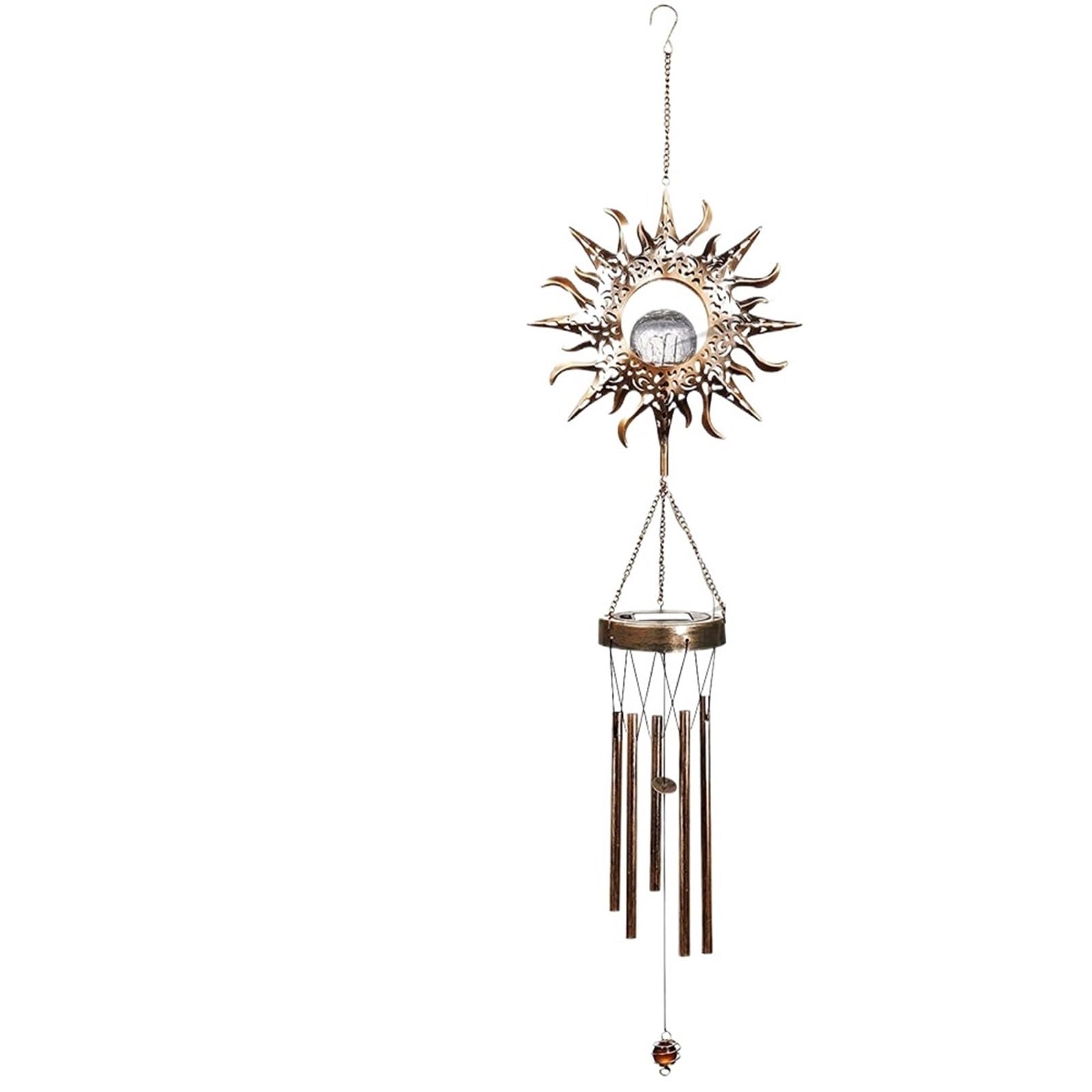 Outdoor Wind Chimes Outdoor Metal Wind Chimes Moon Sun Stars Chim Unique Bells For Outside Waterproof Home Decor(Color 21)