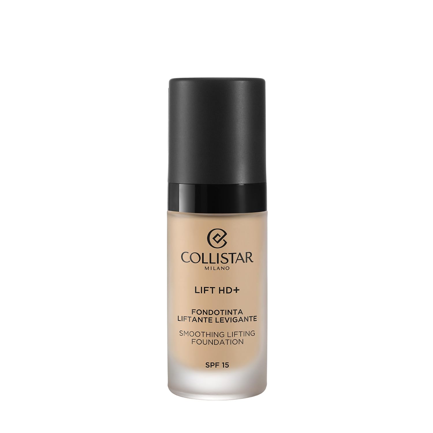 Collistar Lift HD+ Lifting Foundation, Smoothing, SPF15, Instant Lifting Effect, Shiny Satin Finish, Modular Medium Coverage, Waterproof, No Transfer, No.2G, 30 ml