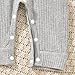 Aalizzwell Newborn Baby Girl Ribbed Romper Infant Fall Winter Spring Clothes Coming Home Outfit NB Clothing Gray