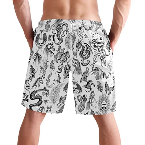 visesunny Mens Swim Trunks with Mesh Lining Lightweight Quick Dry Holiday Beach Swim Suits Board Shorts for Men2