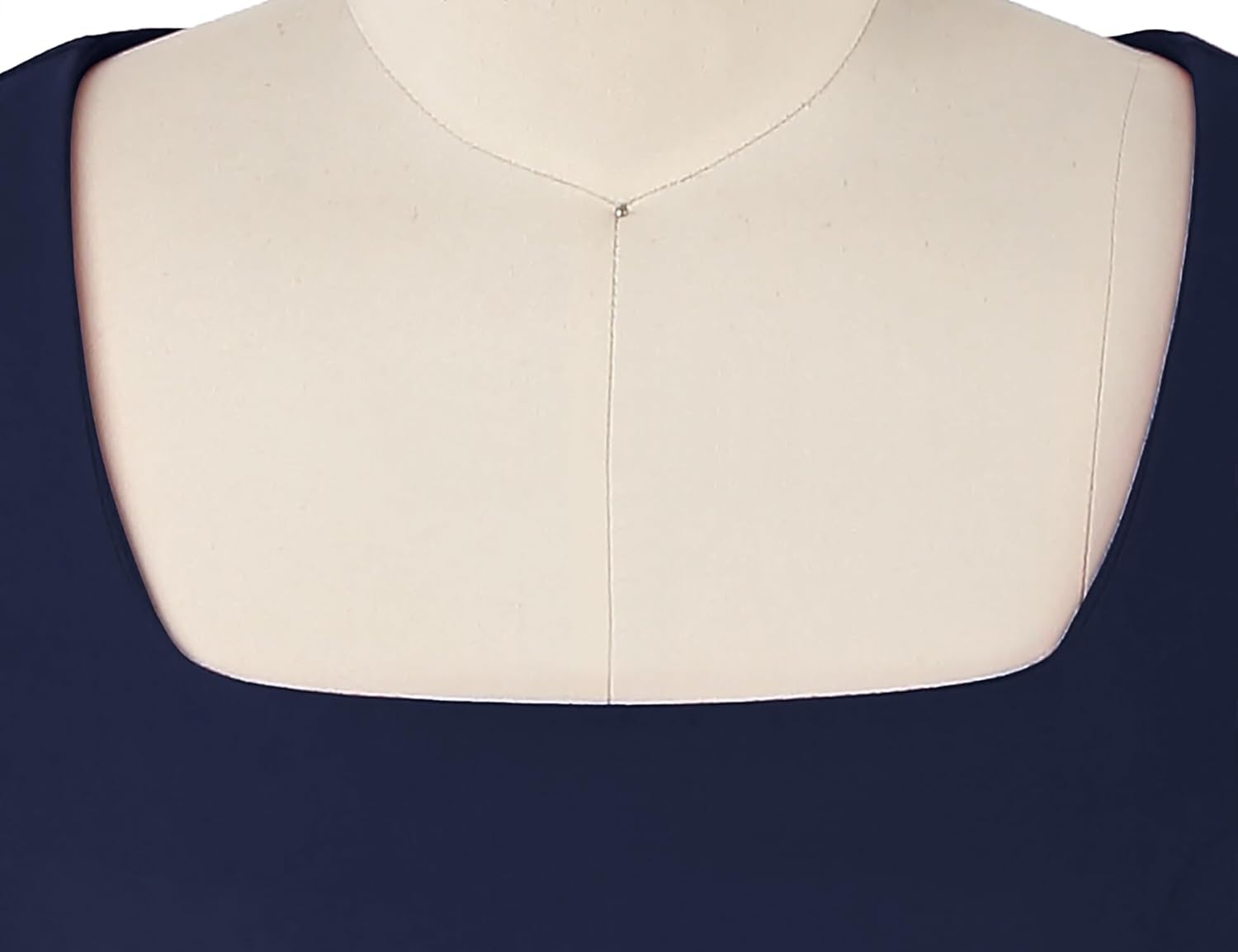 MUXXN Women's Vintage950s Scoop Neck Midi 3/4 Sleeve Pencil Bodycon Business Wear to Work Casual Dress - Image 6