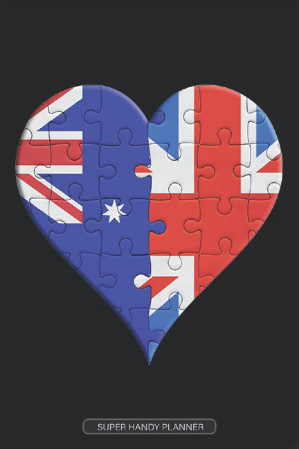 Planner: Australian British Flag United Heart Jigsaw Puzzle Flags Of Australia Great Britain