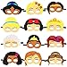 Ticiaga Princess Felt Masks for Kids Party Cosplay, Princess Theme Birthday Party Masks with 12 Different Styles, Kids Costumes Dress-Up Party Accessories for Princess Role Pretend Playing Game Favor