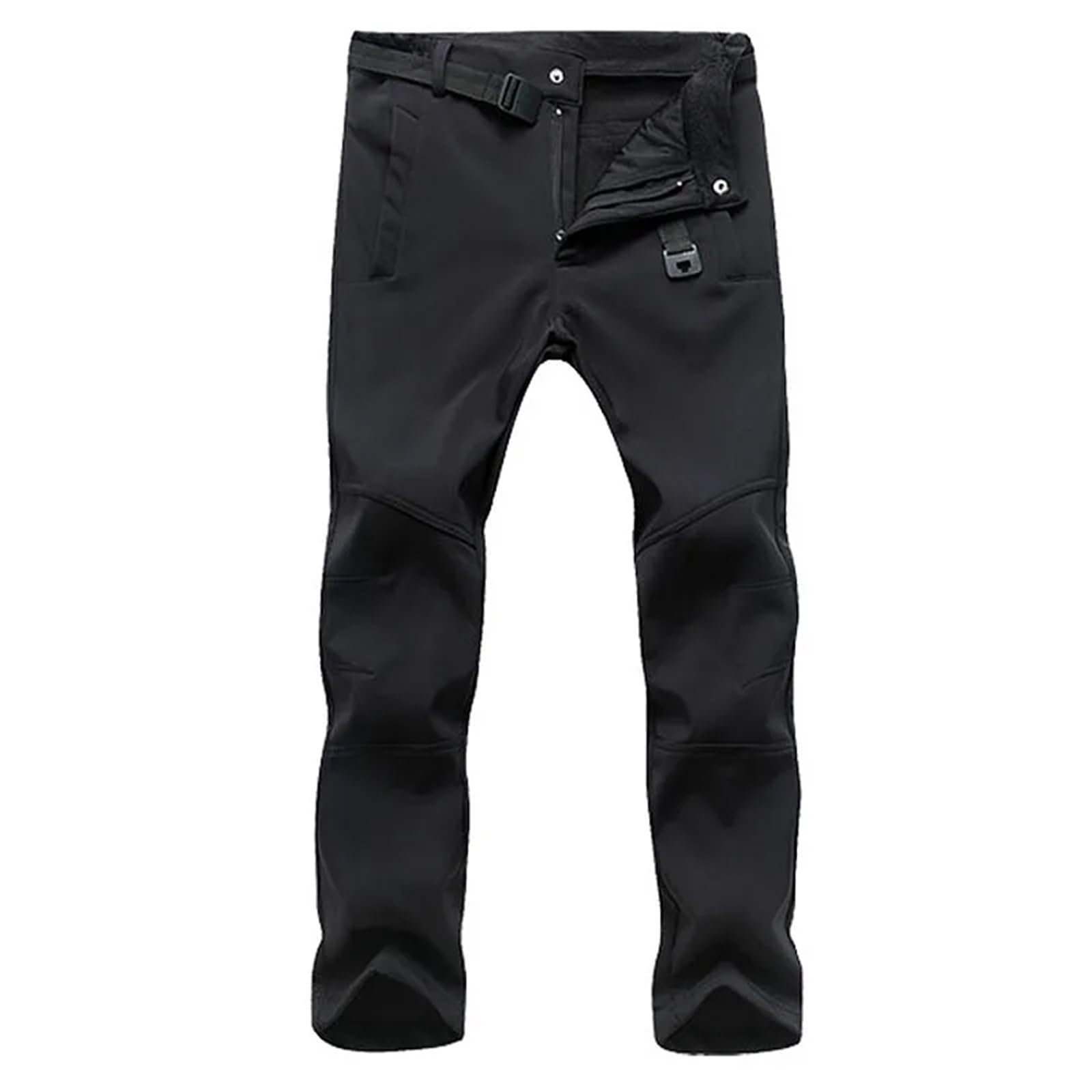 Pantalones de forro polar invierno for senderismo, escalada, acampada, impermeables, for trabajo, deportes al aire libre, montañismo, esquí Para Outdoor(Black,XL)