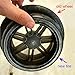 Stroller Wheel Tire Stroller Wheel Tire Each for Nuna Triv/Triv Next Buggy Front Or Rear PU Tubeless with Tread Baby Replacement Accessories(2 B Nuna Triv Next)