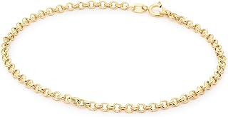 JACKIE GOLD Schmuck Damen | 14 Karat / 585 Echt Gold Armband | Menton Bracelet JKB25.504 | Länge 19 cm | Armkette mit Gliedern