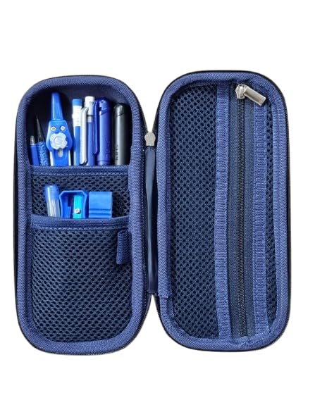 Image of Doms Emech Mathematical Drawing Instrument Geometry Box Set With Pouch| Trendy & Sturdy Pouch| Mesh Pockets With Zipper| Flap For Micro Instruments|