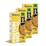 Kaizen Low Carb Keto Rice - Gluten-Free, High Protein (20g), Keto Friendly, Plant Based, Made with High Fiber Lupin Flour - 8 ounces (Pack of 3)