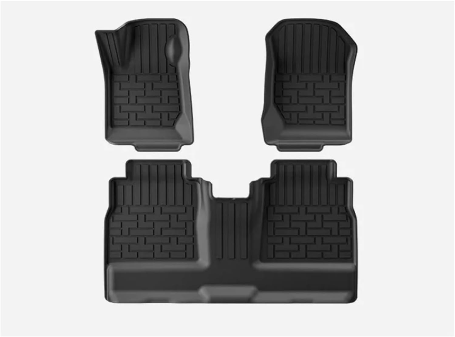 Compatible with ‌GWM POER 2019-2025 TPE Car Floor Mats and Cargo Liners All Weather Waterproof Trunk Mats(Floor mat 3PCS,RHD 2019-2025)