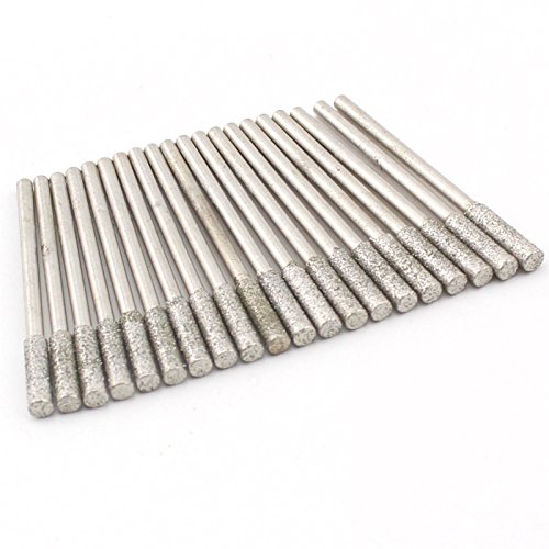 Ilovetool Diamond Drill Bits 3Mm Stone Carving Bits For Glass Jewelry Rocks Pack Of 20Pcs #TOP7