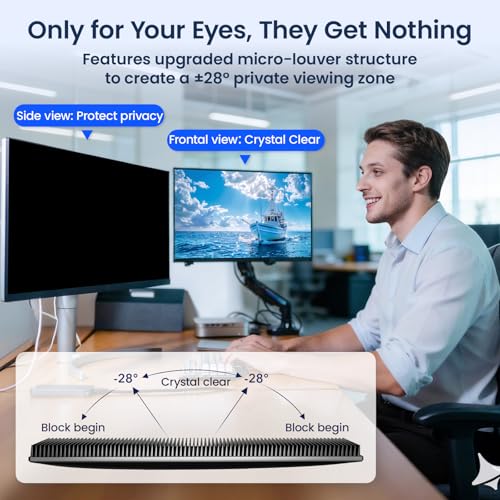 Image of 24 inch & 24 inch Hanging Magnetic Computer Privacy Filter