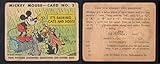 1935 Gum Inc Mickey Mouse (Non-Sports) Card# 2 It's raining cats and dogs! Type 1 Fair Condition